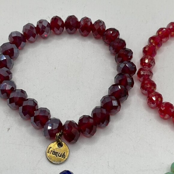 Erimish Beaded Stretch Bracelets Set of Six Multicolor OS One Size - Picture 7 of 7